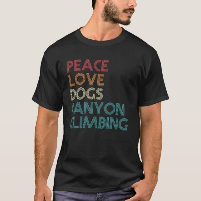 T-shirt Canyon Rock Escalade Amoureux des chiens Climb Cli (Devant)