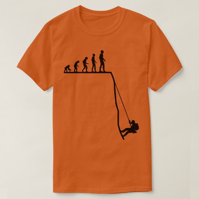 T-shirt Canyoning Randonnée Canyoneering Abseiling Evoluti (Design devant)