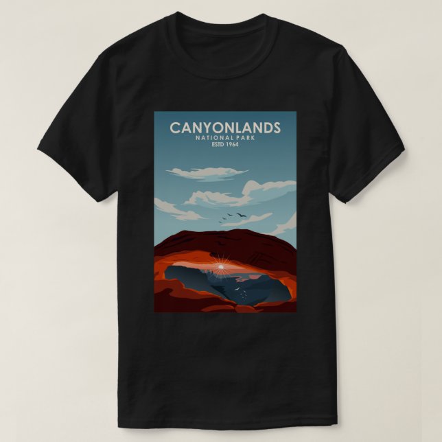 T-shirt Canyonlands National park décoration de l'affiche (Design devant)