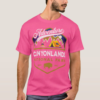 T-shirt Canyonlands National Park Utah Usa Camping Randonn