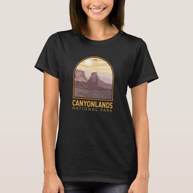 T-shirt Canyonlands National Park Vintage Emblem (Devant)