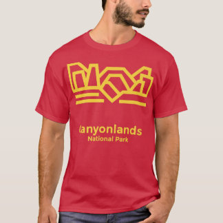 T-shirt Canyonlands Utah Minimaliste Retro Graphic 98 