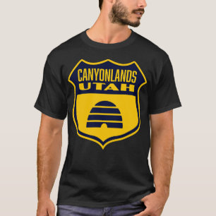 T-shirt Canyonlands Utah Retro Pavillon bleu