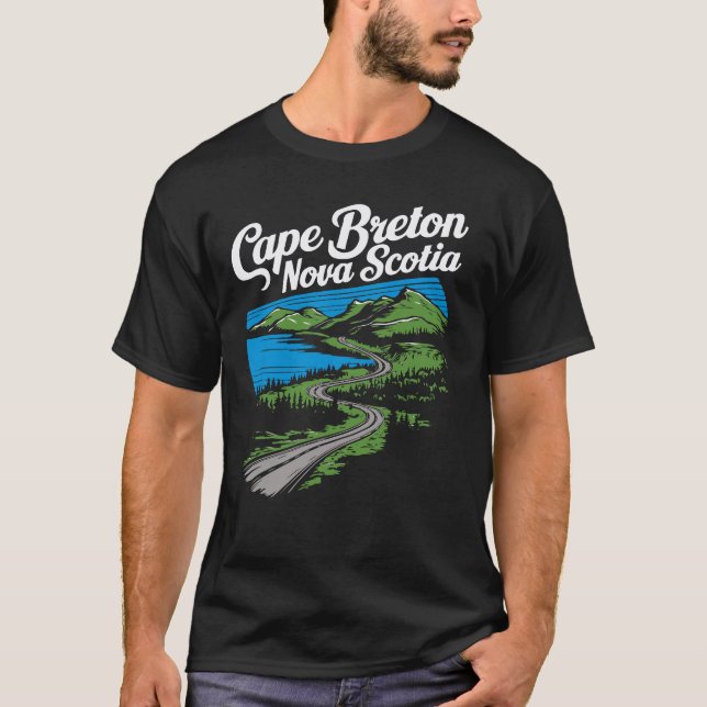 T-shirt Cap Breton Nouvelle-Écosse. Canada (Devant)