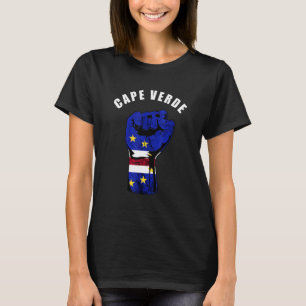 T-shirt Cap-Vert Handfist Cape Verdean Pride Cabo Roots