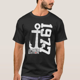 T-shirt Capacité de 45 ans 1977 marin 45e anniversaire