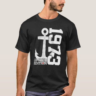 T-shirt Capacité de 49 ans 1973 marin 49e anniversaire