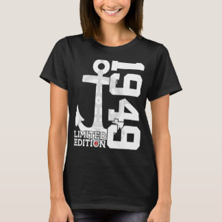 T-shirt Capacité de 73 ans 1949 Marin 73e anniversaire