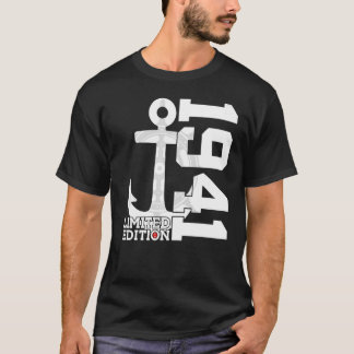 T-shirt Capacité de 81 ans Marin de 1941 81e anniversaire