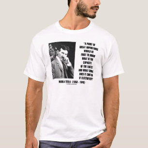 T-shirt Capacité de la charge terrestre de Nikola Tesla él