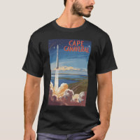 Cape Canaveral Florida Peintre Voyage Art Retro