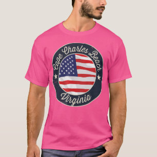 T-shirt Cape Charles Beach - Patriotic Virginia Souvenir T
