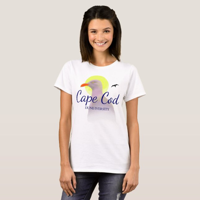 T-shirt Cape Cod Dune-Université Dames Tee (Devant entier)