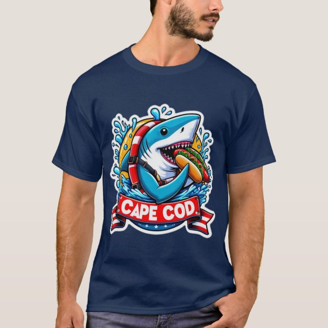T-SHIRT CAPE COD-GRAND BLANC MANGER CHIEN CHAUD (Devant)