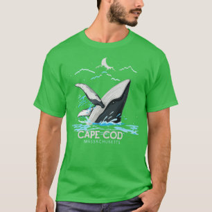 T-shirt Cape Cod Massachusetts Baleines observer baleine à