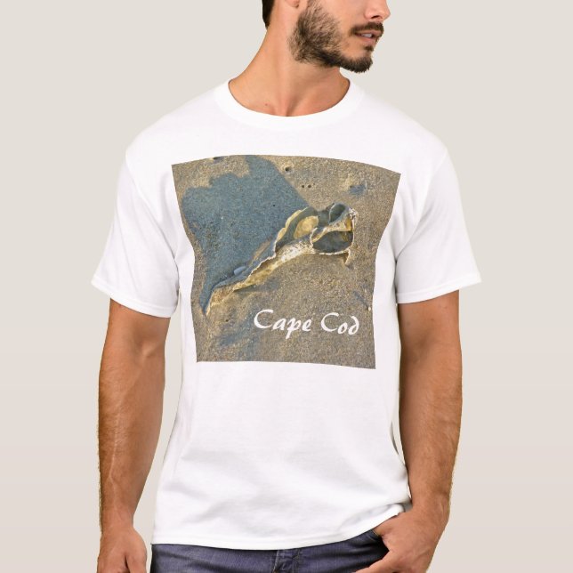 T-shirt Cape Cod Massachusetts - Coquillage & Surf (Devant)
