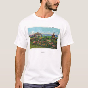 T-shirt Cape Cod, MassachusettsView des maisons par