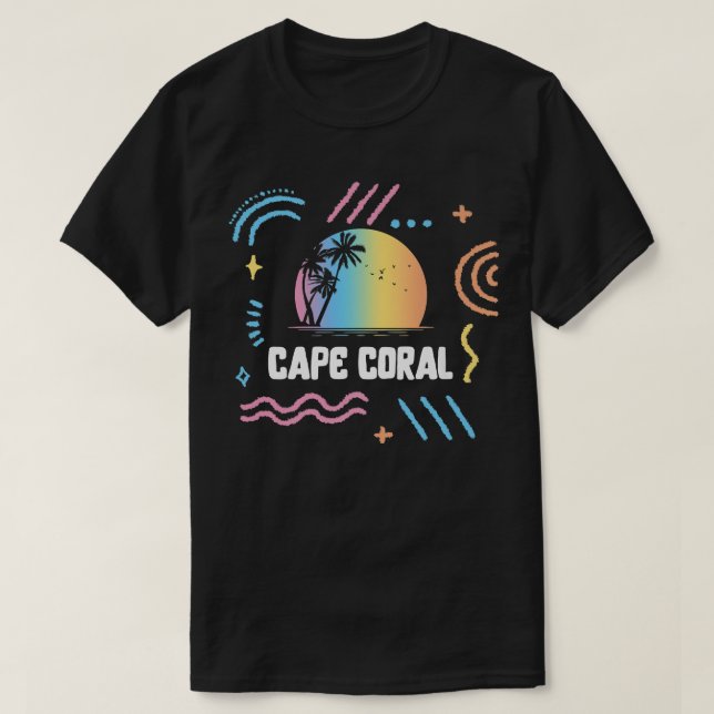 T-shirt Cape Coral Surfing Vacances Famille Matching trip  (Design devant)
