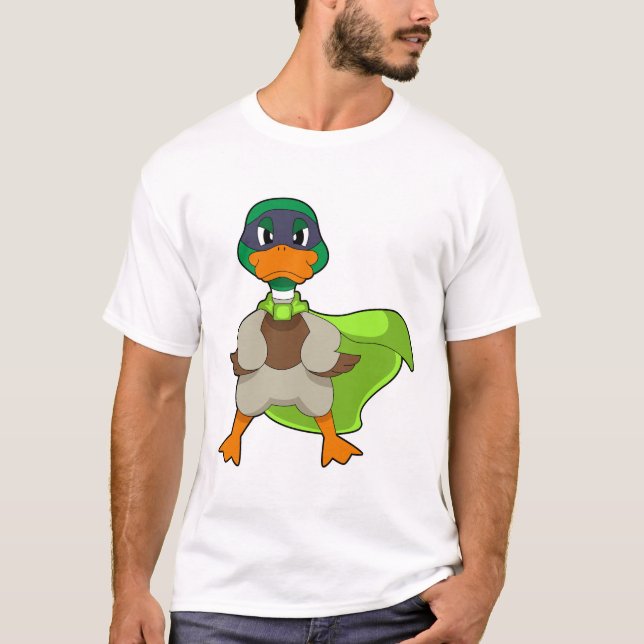 T-shirt Cape de héros canard (Devant)