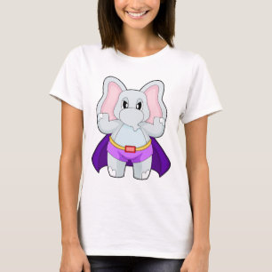 T-shirt Cape de super-héros éléphant