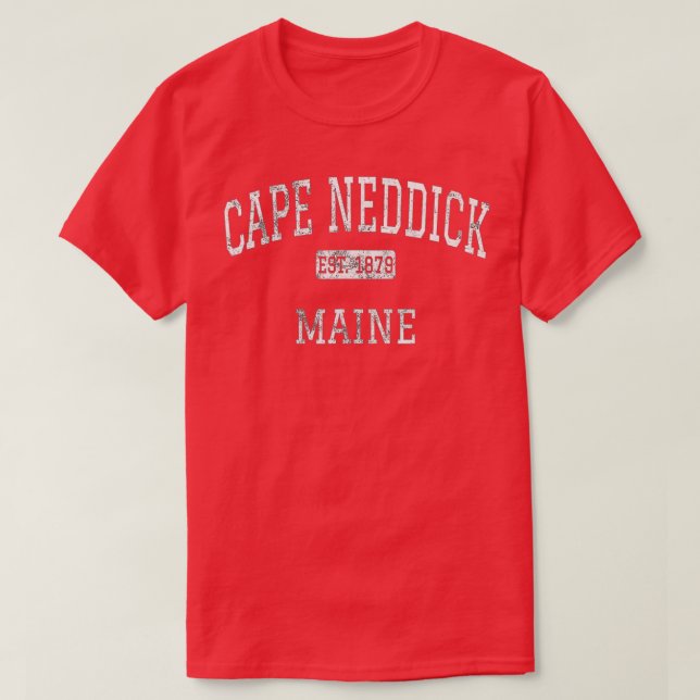 T-shirt Cape Neddick Maine ME Vintage (Design devant)