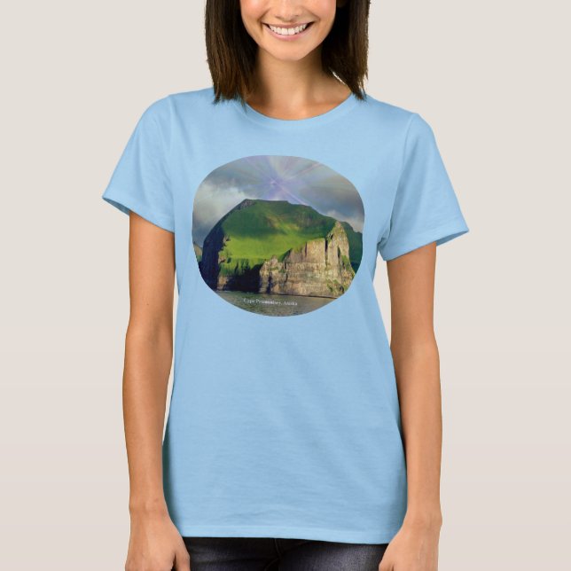 T-shirt Cape Promontory Cape Lutkes Alaska Womens (Devant)