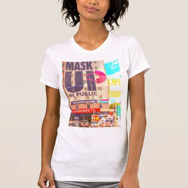T-shirt Cape Town Cityscape Architecture Afrique du Sud (Devant)