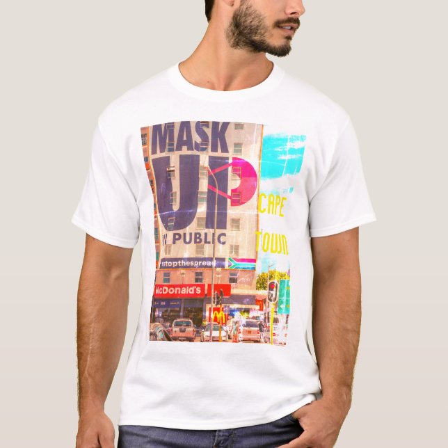 T-shirt Cape Town Cityscape Architecture Afrique du Sud (Devant)
