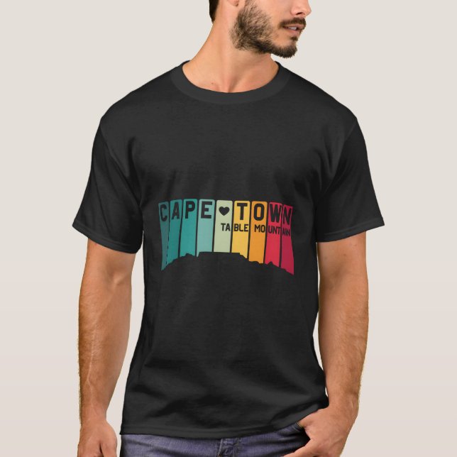 T-shirt Cape Town Table Mountain Afrique du Sud (Devant)