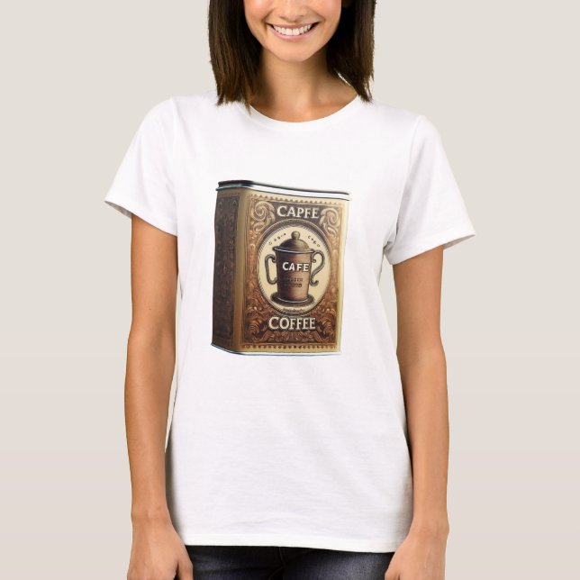 T-shirt Capfe Coffee Co. Ancien Tin À Café (Devant)