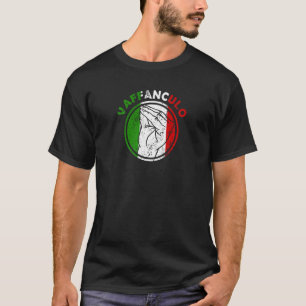 T-shirt Capisci Vaffanculo Drapeau Italien Geste main
