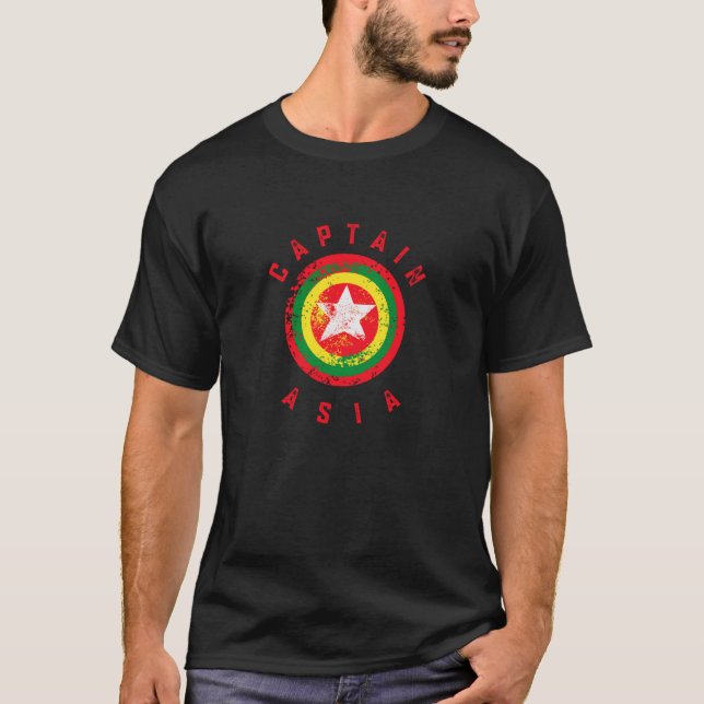 T-shirt Capitaine Asie Myanmar (Devant)