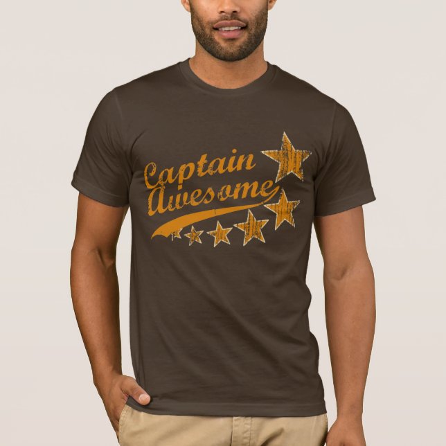 T-shirt Capitaine Awesome (Devant)