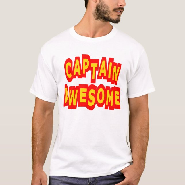 T-shirt Capitaine Awesome (Devant)