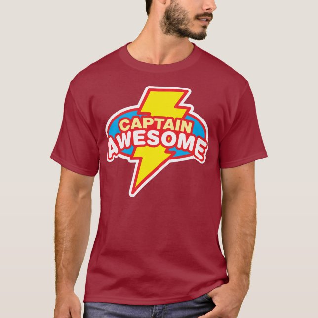 T-shirt Capitaine Awesome (Devant)