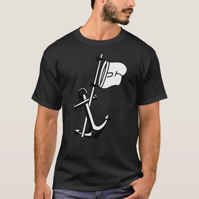 T-shirt Capitaine Boat Ancre Capitaine (Devant)