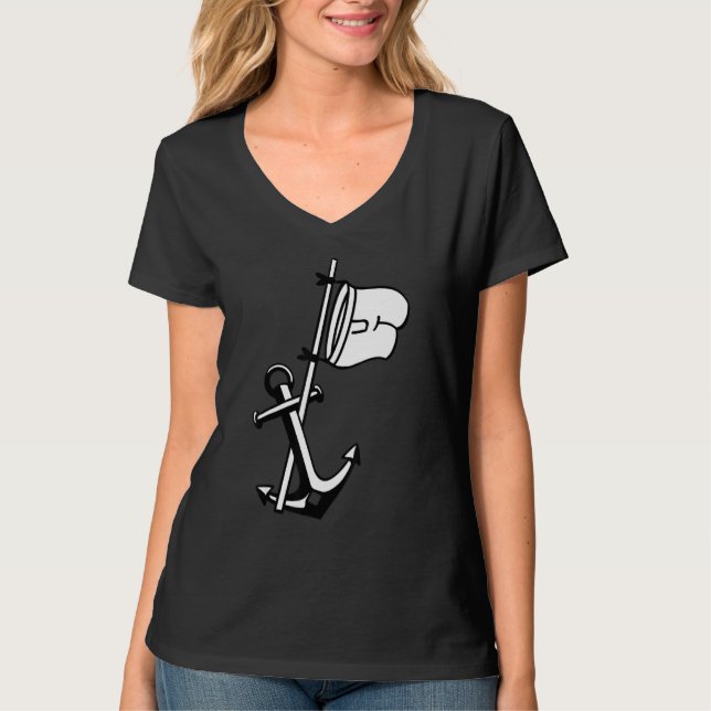 T-shirt Capitaine Boat Ancre Capitaine (Devant)