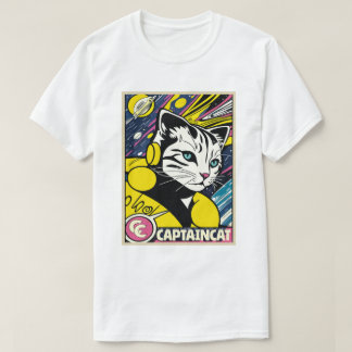 T-shirt Capitaine Cat De L'Espace