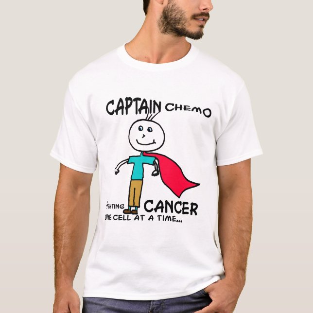 T-SHIRT CAPITAINE CHEMO CANCERS (Devant)