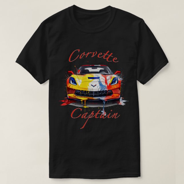 T-shirt Capitaine Corvette (Design devant)