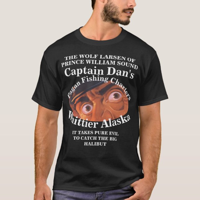 T-SHIRT CAPITAINE DAN LE LOUP LARSEN ALASKA AK (Devant)