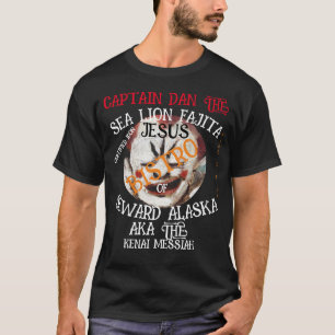 T-SHIRT CAPITAINE DAN LOUTRE DE MER FAJITA JÉSUS COUTURIER