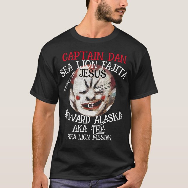 T-SHIRT CAPITAINE DAN SEA LION FAJITA JESUS SEWARD ALASKA  (Devant)