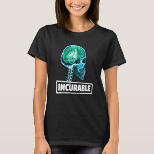 T-shirt Capitaine de bateau à voile incurable Crâne Radiog