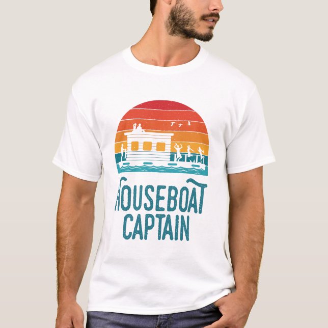 T-shirt Capitaine de bateau domestique (Devant)
