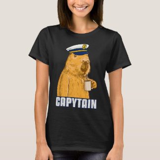 T-shirt Capitaine de bateau Mens Capybara