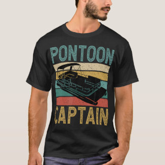 T-shirt Capitaine de bateau ponton Drôle de bateau ponton 