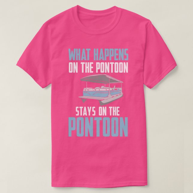 T-shirt Capitaine de bateau Pontoon (Design devant)