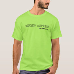 T-shirt Capitaine de canot personnalisé avec le nom