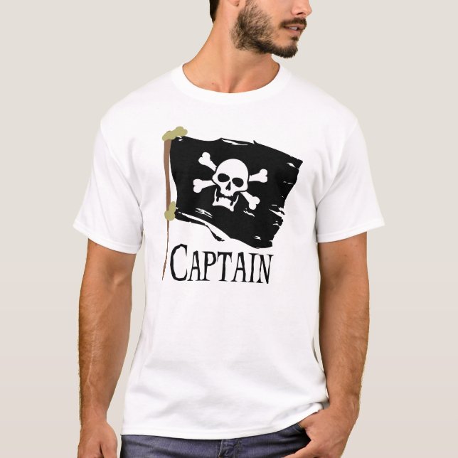 T-shirt Capitaine de jolly roger (Devant)